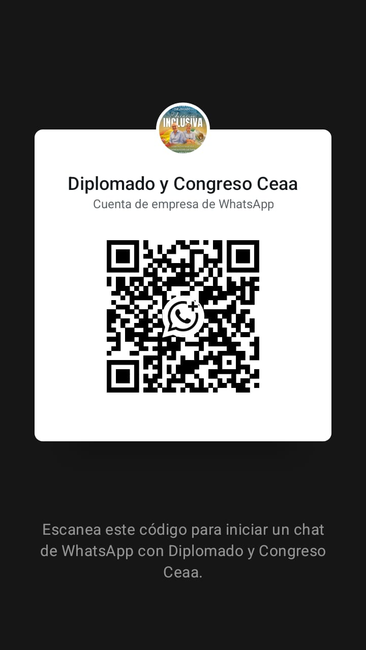 Código QR para contactar a Diplomado y Congreso CEAA por WhatsApp